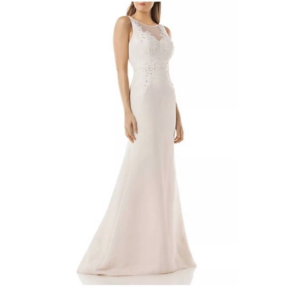 Carmen Marc Valvo Infusion Embellished Gown